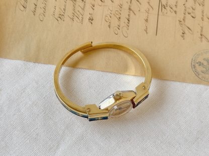 Vintage Blue Enamel Ladies Watch - Image 2